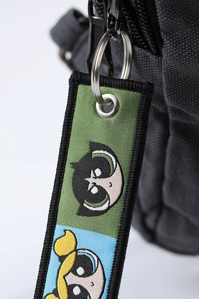 gokmentoy Powerpuff Girls Double Sided Woven Fabric Keychain