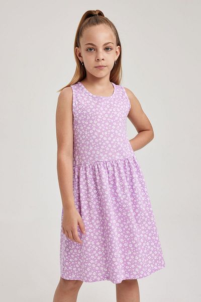 DeFacto Girl's Patterned Cotton Dress