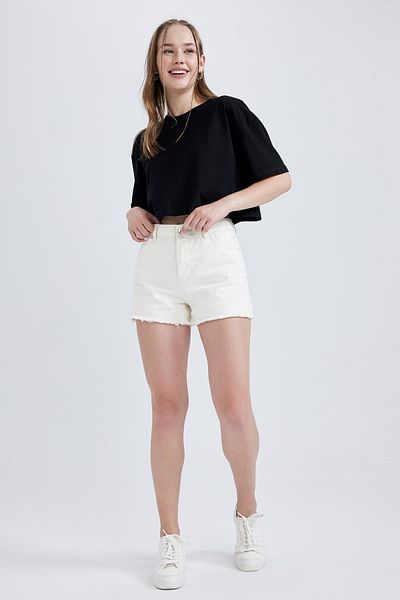 DeFacto Coool Oversize Wide Fit Cotton Short Sleeve T-Shirt B0651Axns