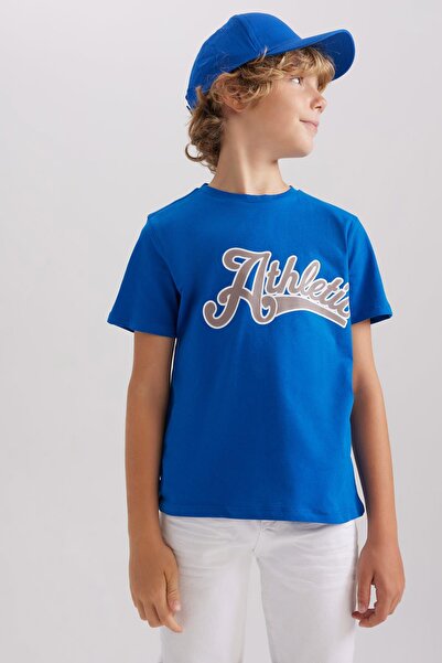 DeFacto Tricou cu mânecă scurtă, cu formă normală, pentru băiat