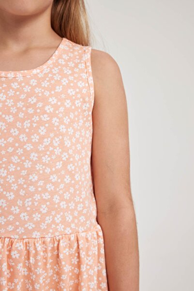 DeFacto Girl's Patterned Cotton Dress