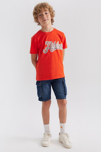 DeFacto Boy's Regular Fit Short Sleeve T-Shirt