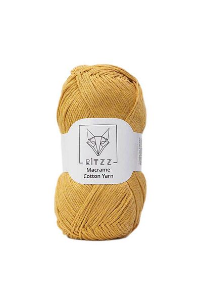 Ritzz Λεπτό σχοινί μακραμέ Koton // 1,5mm // 0253 // Camel