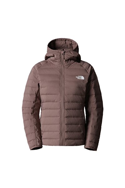 THE NORTH FACE Belleview Stretch Down Hoodie Women's Brown Hooded Coat