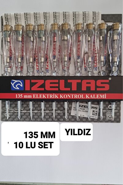 İzeltaş İZELTAŞ KONTROL KALEMİ YILDIZ UÇ 135 MM 10 ADET