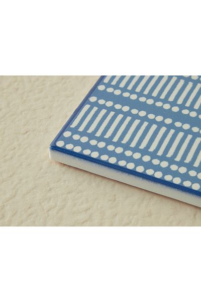 English Home Blue Daisy Ceramic Trivet - 16x16 Cm