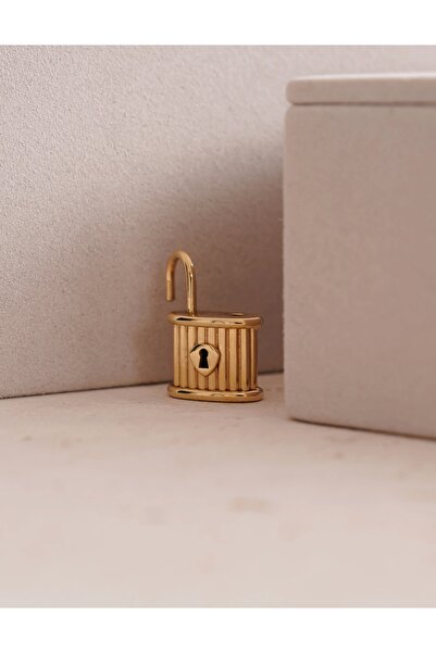 CETAŞ Altın Kilit Kolye Ucu