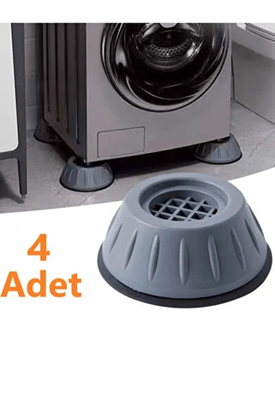 4 Pieces White Goods Coaster Leg Washing Dishwasher Refrigerator Riser Anti-Vibration