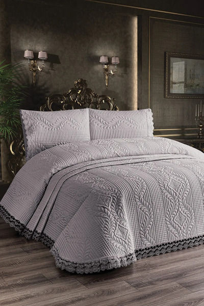 Genel Markalar Güpürlü Yatak Örtüsü (Çift Kişilik)