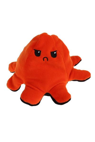 Cetinshop Orange Plush Octopus - Angry Sad Pillow