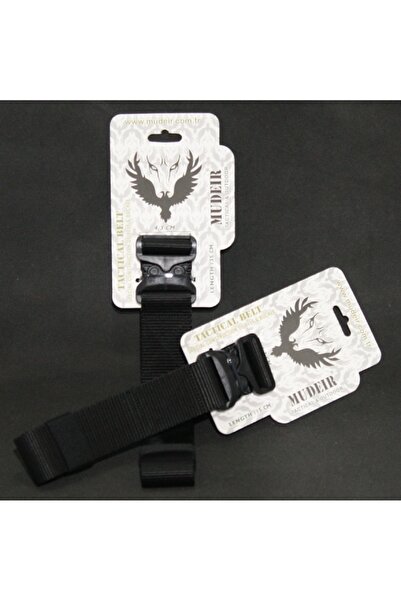 Mudeir Tactical&Outdoor Bumin Tactical Belt Black (Black Belt) Cobra Buckle (...