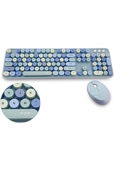 Genel Markalar Kablosuz Klavye Ve Mouse Fare Set 104 Tuşlu Pc Notebook Uyumlu...