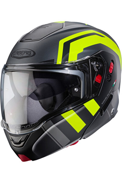 Caberg Horus X Road Mat Gri Sarı Siyah Motosiklet Kaskı