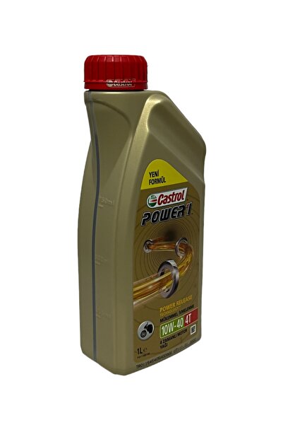 CASTROL Power1 10W-40 4T Motosiklet, 4 Zamanlı Motor Yağı 1 Lt. 2 Adet