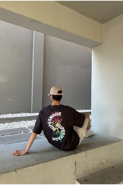 serline Μπλουζάκι Supermade Μαύρο Oversize