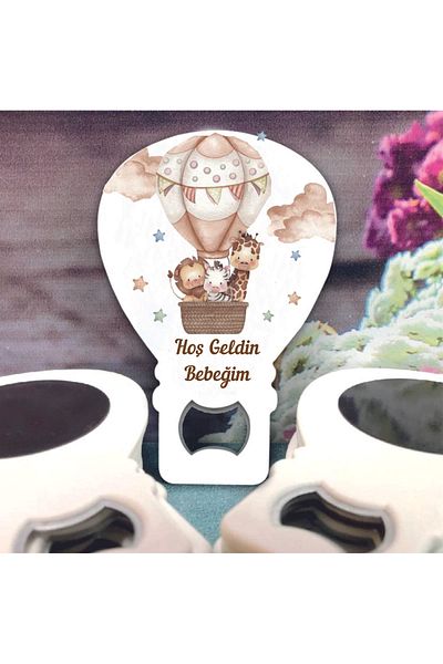 Ege ajans 10 safari (card and gelatin) balloon opening magnets