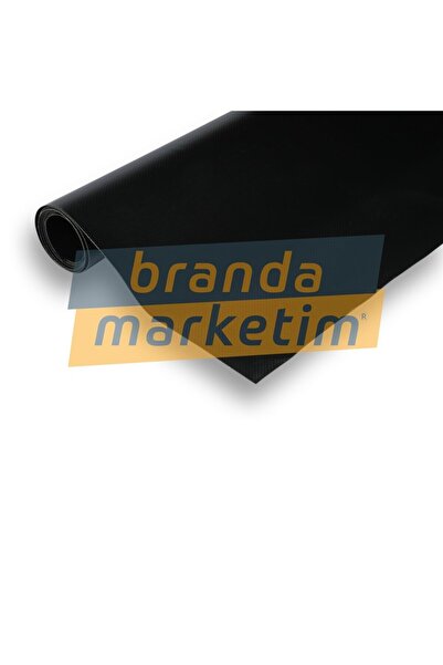 Branda Marketim Polyester Branda Kumaşı-650 Gr/Mt2-Siyah (150 Cm En)