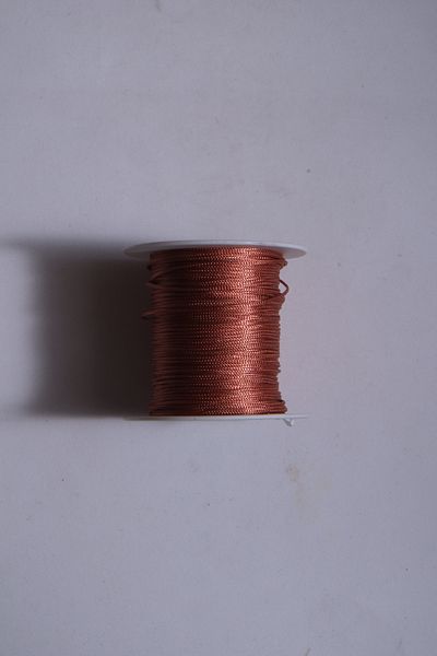Eskişehir hobi sanat 1 Mm 50 Meters Copper Color Thin Parachute String Macrame Bracelet String Necklace Jewelry Design Rosary String
