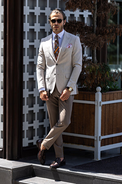 AEK FIORE Erkek Keten Ceket