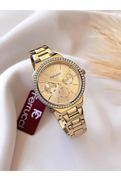 Ferrucci FRC1.19 Ferrucci Kadın Kol Saati+Bileklik Özel Seri Çelik Kordon Kar...