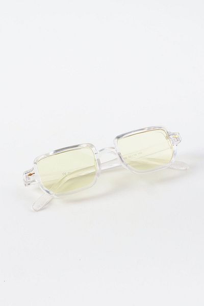 Kapin Tsantos Rectangular Sunglasses - Transparent Yellow