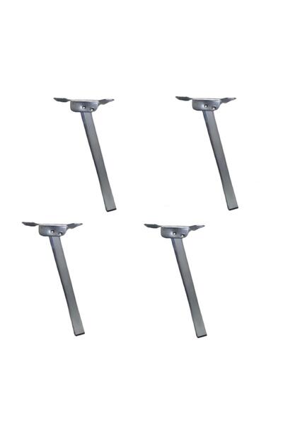 Genel Markalar 4 Adet Masa Sehpa Sofra Ayağı Metal Katlanır Ayak 50 cm