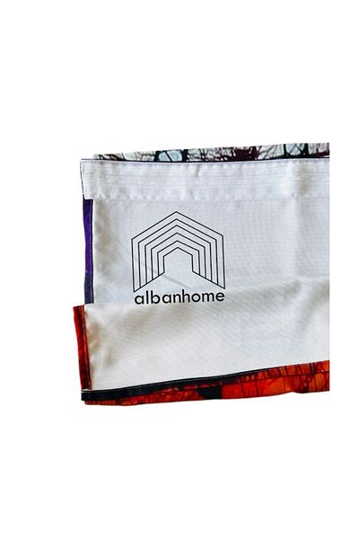 ALBANHOME Zebra Pattern Digital Printing Double Wing Background Curtain