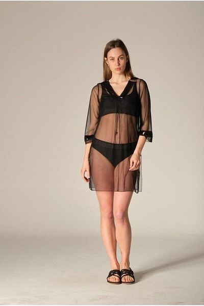 MY SEA P-10 V-Neck Sequined Short Pareo