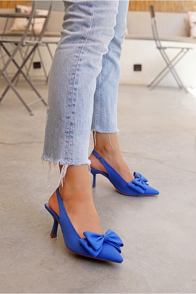 LAMİNTA Tocuri înalte pentru femei Maribel Saks-Blue Bow