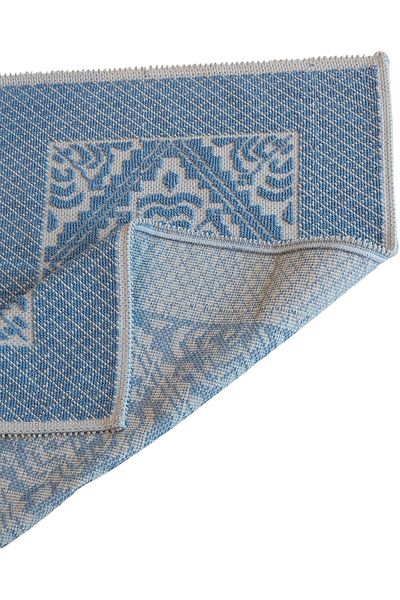 ALANUR Eco Cotton Curl Bath 2 τεμαχίων Σετ Τουαλέτας Περιτυλίγματος Μπλε