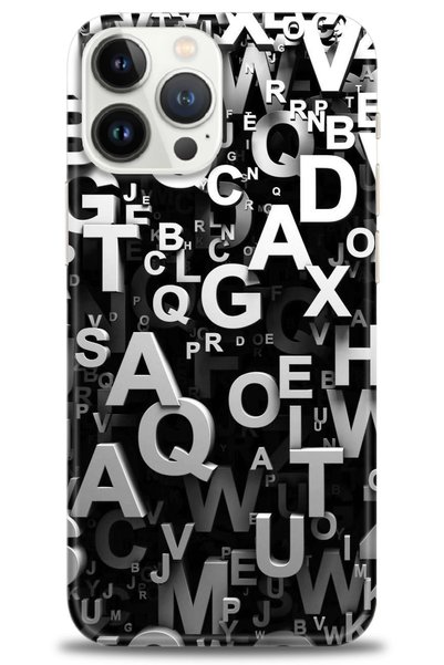 MRCİLETİSİM Tecno Spark 10 Pro Case Hd Printed Case - Letters + Full Screen P...