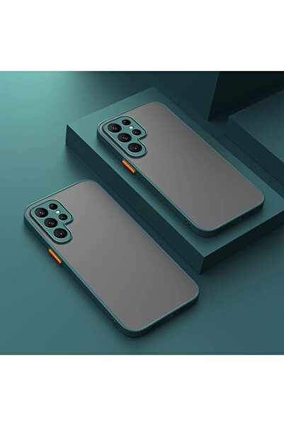 Rivor Samsung Galaxy S23 Ultra Uyumlu Kılıf 3d Kamera Korumalı Buzlu Kenarlar...