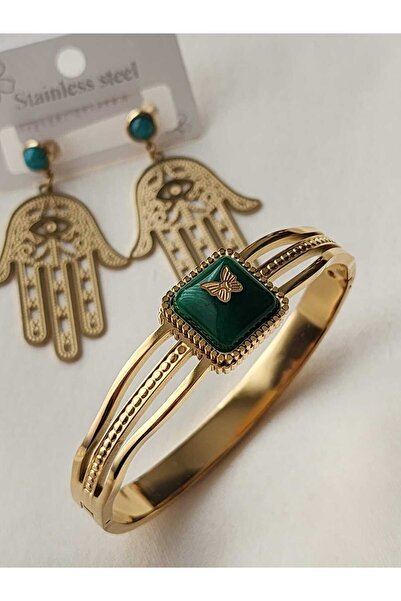 ZÜLİSCH Çelik Kelepçe Küpe Vintage Model Paslanmaz Suya Dayanıklı