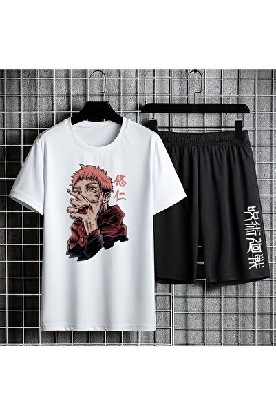 GALASHOP طقم شورت تيشيرت Jujutsu Kaisen موديل 776