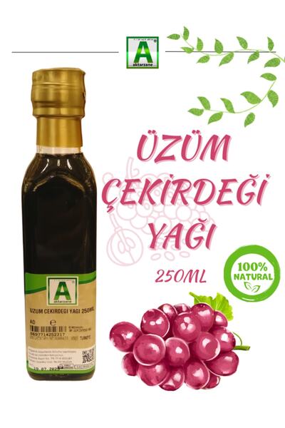 Aktarzane زيت بذور العنب 250 مل - زيت بذور العنب الطبيعي، زيت أوفا سيمين