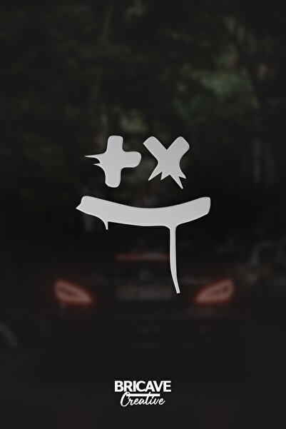 Bricave ملصق ملصق على الزجاج الأمامي للسيارة والدراجة النارية مارشميلو مبتسم ...