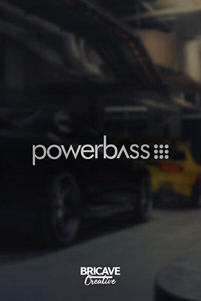 Bricave Powerbass JDM Car-Motorcycle Windshield Label Sticker 28x7cm