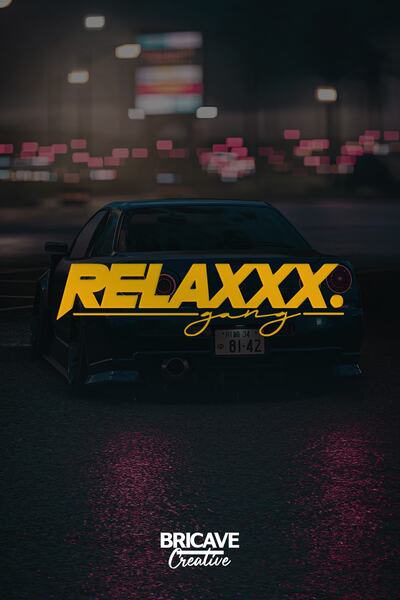 Bricave ملصق لاصق على شكل عصابة الاسترخاء JDM للسيارة والدراجة النارية مقاس 2...