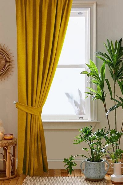home color home ستارة خلفية مخملية على شكل قرص العسل باللون الأصفر الداكن وخياطة مسطحة ورباط إضافي من الدرجة الأولى