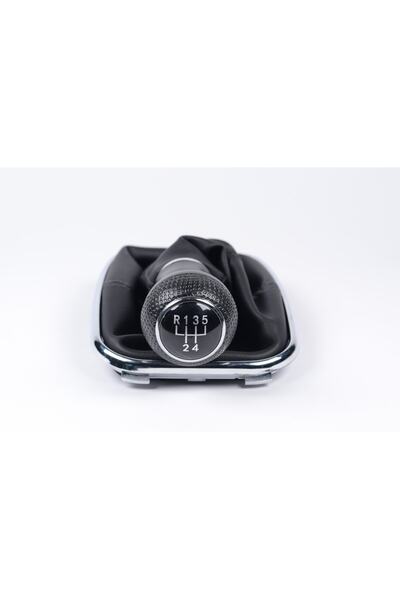 CAROSAR Volkswagen Golf4 Bora Gear Shift Knob and Gaiter - Narrow Type Nickel Plated Diesel