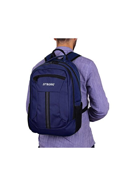 Strong Bag Unisex mornarsko plava škola Torba Svakodnevno Ranac Putovanje Torba