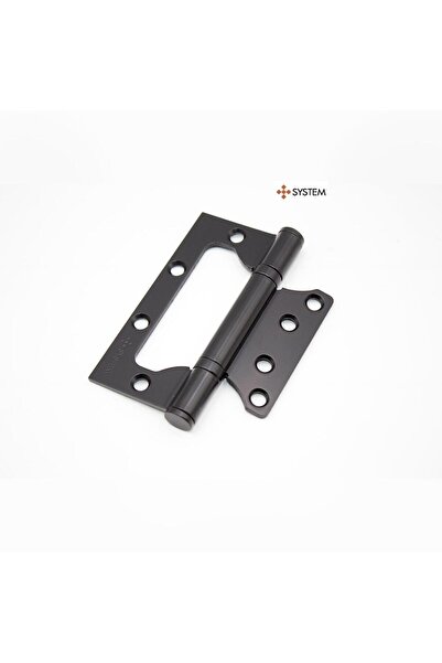 System MENTEŞE 10CM KELEBEK BİLYALI MAT SİYAH 3MM AL6 - SH102 AL6