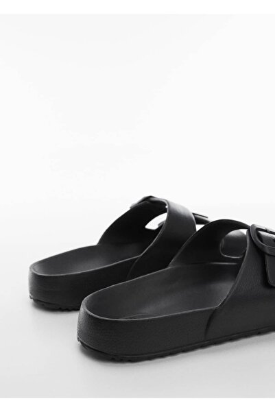 MANGO Man Tokalı Lastik Sandalet