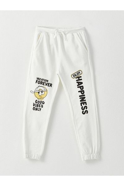 LC Waikiki Φούτερ Jogger για αγόρια - Ελαστική μέση και στάμπα