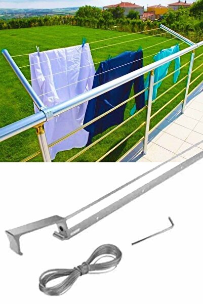 ulbay home collection Küpeşte Balkon Çamaşır Kurutma  Kare Çamaşır Askısı