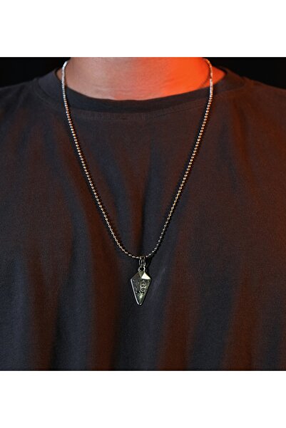 EZG Business السهم نموذج الكرة سلسلة قلادة تصميم الفضة