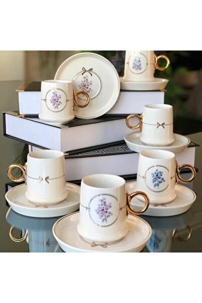 SUMRA HOME Acar Wild Rose Kahve Fincanı Takımı