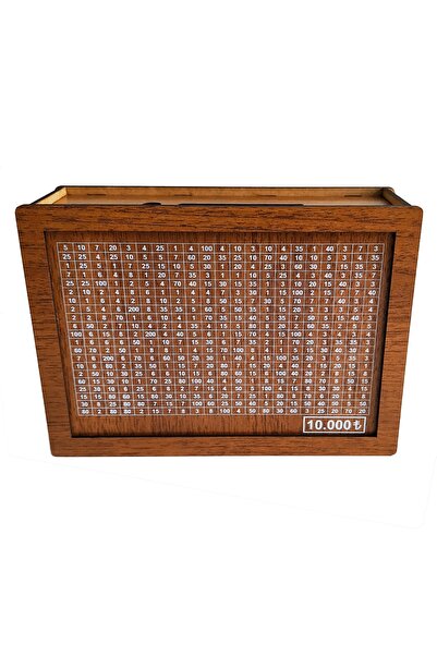 CUSCOHOME Hedef Kutusu Kumbara - 10.000 Tl Parabox Para Biriktirme Kutusu