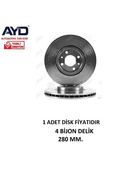 AYD ÖN FREN DİSK MEGANE 1/2 CLİO 2/3 KANGOO 01/08 DOKKER LODGY 280MM 77012058...