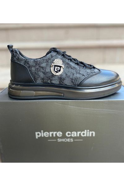 Pierre Cardin PİERRE CARDİN ΑΝΔΡΙΚΑ ΔΕΡΜΑΤΙΝΑ CASUAL ORTABETIC ΚΟΜΜΟΥ ΣΤΑΣΙΜΟ ΠΑΠΟΥΤΣΙΑ P10202 PREMIUM ΜΑΥΡΟ